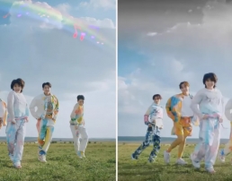 Российский телеканал закрасил радугу в клипе корейской группы